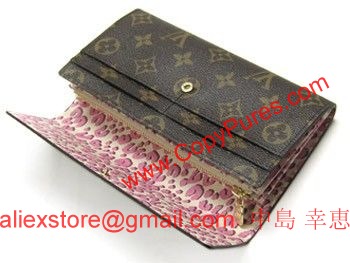 LOUIS VUITTON　ルイヴィトン　モノグラム　LV　財布　ファスナー長札　ポルトフォイユ・サラ　レオパード　ブロンコライユ　M60105